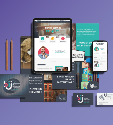 Identité visuelle Bureau Information Jeunesse de l'Orne