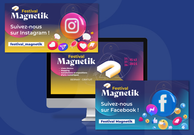Réseaux sociaux Festival Magnetik