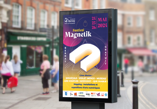 Affichage urbain Festival Magnetik