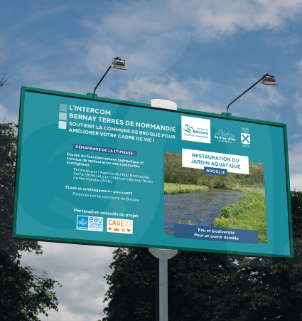 Panneau chantier Refonte Identité visuel IBTN