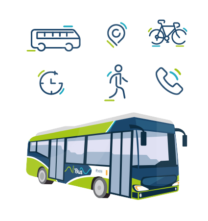 Pictogrammes et illustrations i'Bus